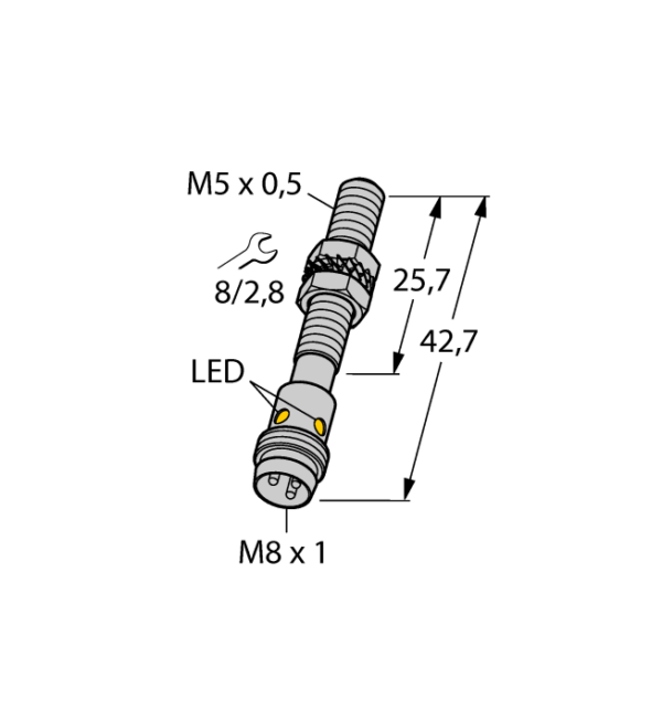 Датчик индуктивный TURCK BI1-EG05 Датчики положения (расстояния)