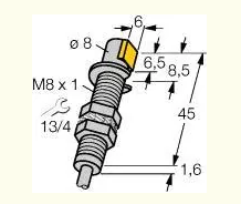 Датчик индуктивный TURCK BI1-GS880 Датчики оптические