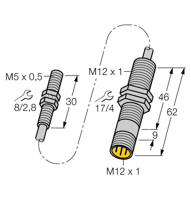 Датчик индуктивный TURCK BI1.5-EG05 Датчики положения (расстояния)