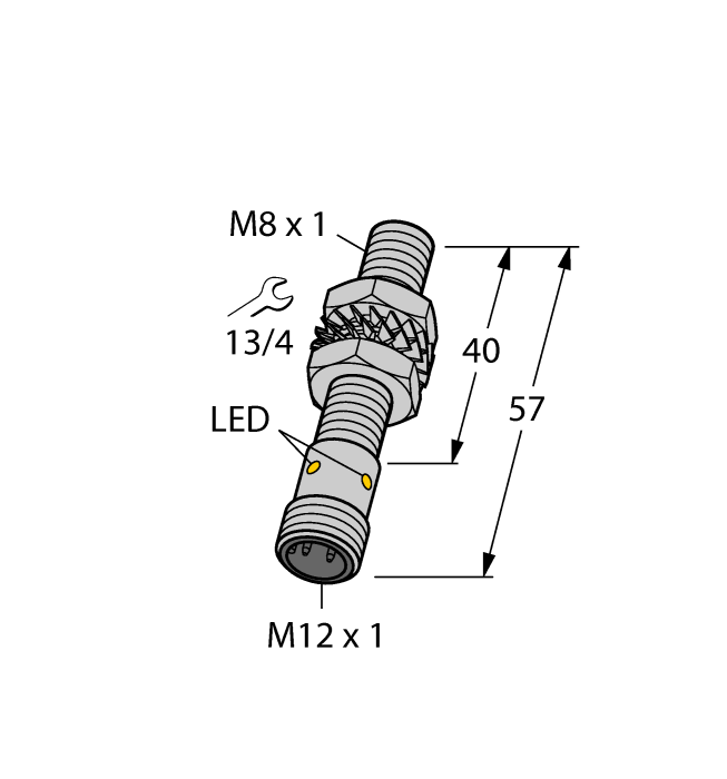 Датчик индуктивный для жестких условий окружающей среды TURCK BI1.5-EG08WD Датчики положения (расстояния)