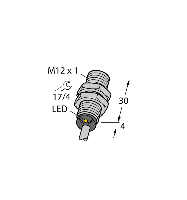 Датчик индуктивный с расширенным диапазоном температур TURCK BI2-EG12 Датчики положения (расстояния)