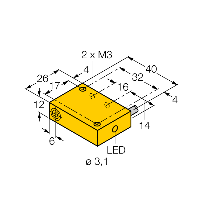 Датчик индуктивный TURCK BI2-Q12 Датчики положения (расстояния)