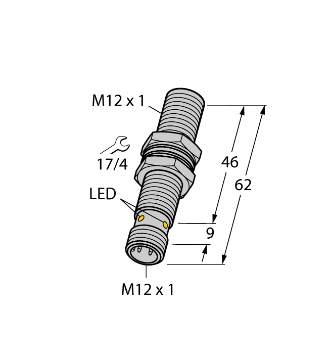 Датчик индуктивный TURCK BI2U-M12E Датчики положения (расстояния)