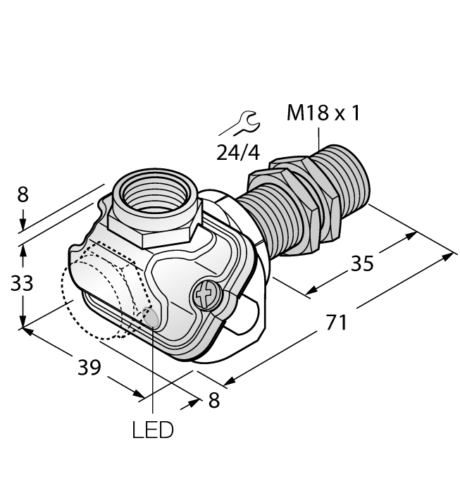 Turck BI5-EM18WDTC Датчики оптические