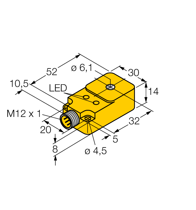 Датчик индуктивный-кольцевой датчик TURCK BI6R-Q14 Датчики магнитного поля (Холла)