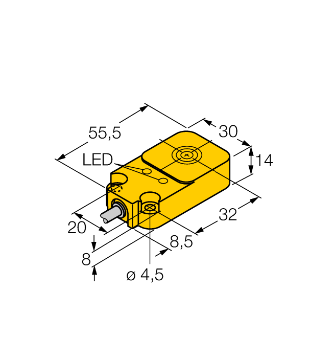 Датчик индуктивный TURCK BI7.5U-Q14 Датчики положения (расстояния)