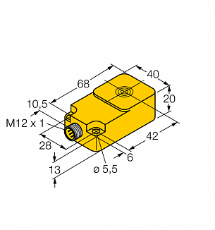 Turck BI8-Q20 Датчики оптические