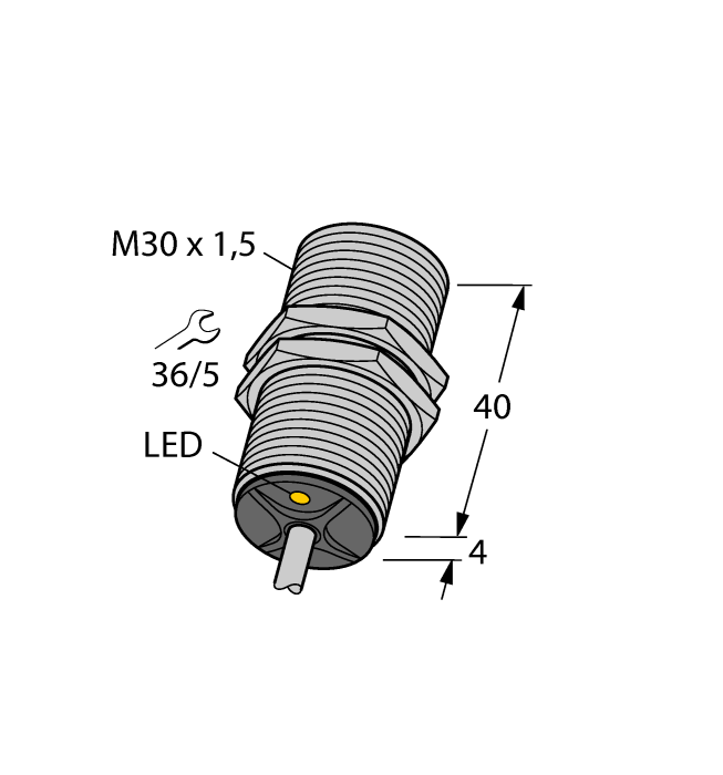 Датчик индуктивный TURCK BI10-G28 Датчики положения (расстояния)