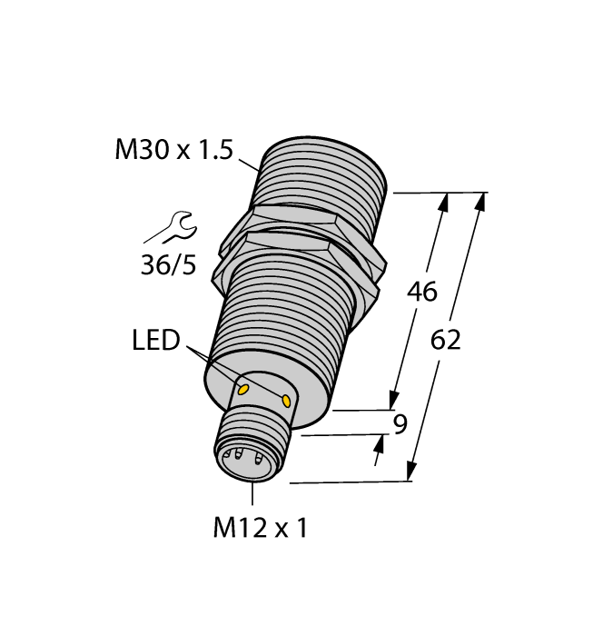 Датчик индуктивный TURCK BI10-M30 Датчики положения (расстояния)