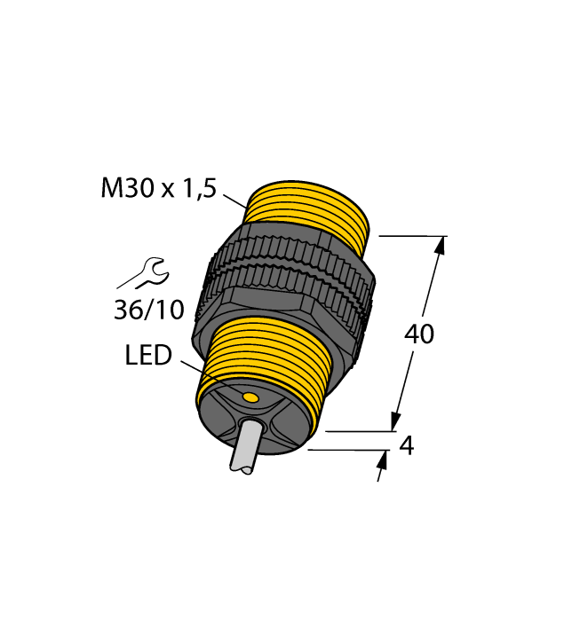 Датчик индуктивный TURCK BI10-P30 Датчики положения (расстояния)