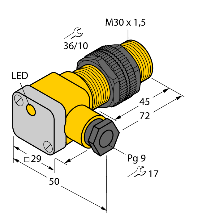 Turck BI10-P30SK Датчики оптические