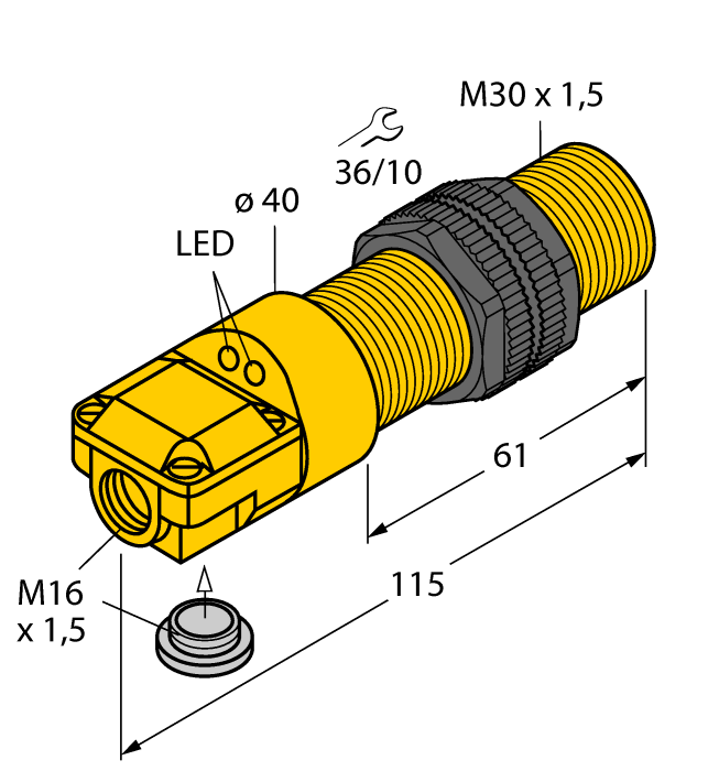 Turck BI10-P30SR Датчики положения (расстояния)