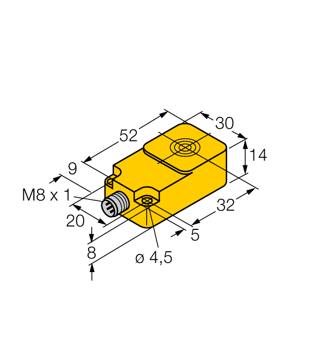 Датчик индуктивный TURCK BI10-Q14 Датчики оптические