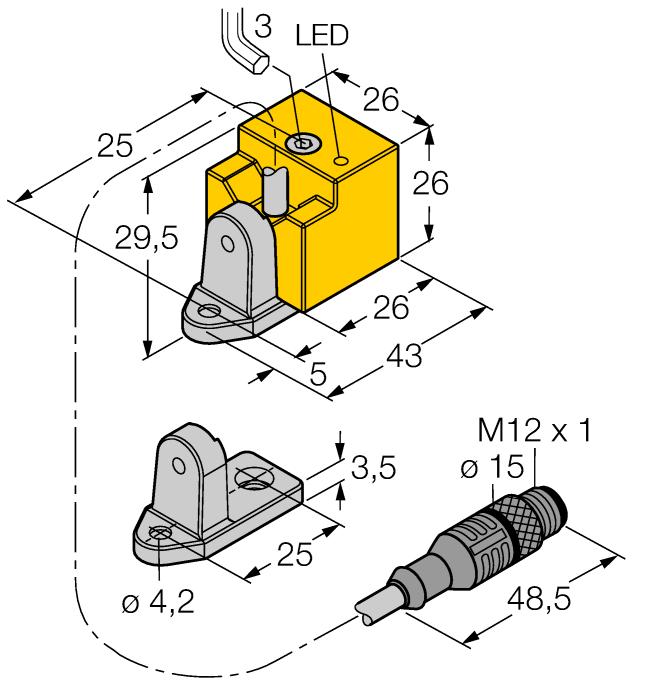 Turck BI10-QN26 Датчики оптические