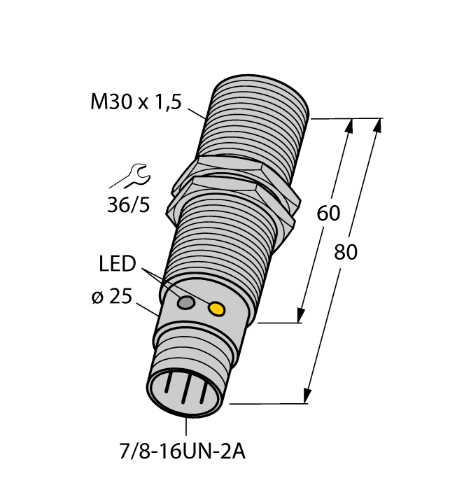 Датчик индуктивный TURCK BI10U-G30 Датчики положения (расстояния)