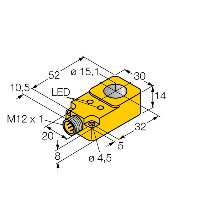 Датчик индуктивный-кольцевой датчик TURCK BI15R-Q14 Датчики магнитного поля (Холла)