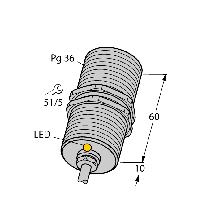 Датчик индуктивный TURCK BI20-G47 Датчики положения (расстояния)