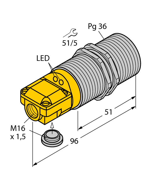 Датчик индуктивный TURCK BI25-G47 Датчики положения (расстояния)