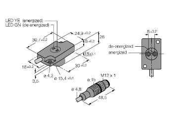 Turck NI1.5-KSR26R Датчики оптические