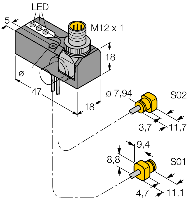 Turck NI2-G08 Датчики оптические