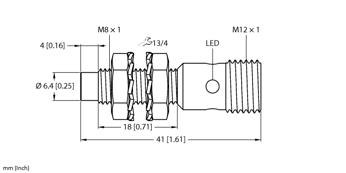 Датчик индуктивный TURCK NI3-EG08K Датчики положения (расстояния)