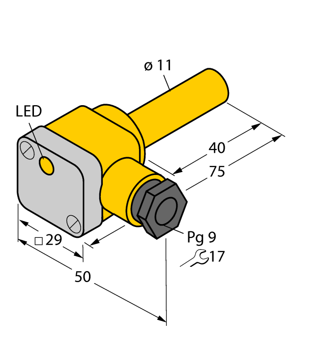 Датчик индуктивный TURCK NI5-K11K Датчики положения (расстояния)