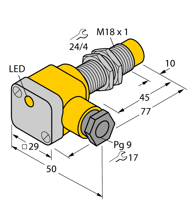 Датчик индуктивный TURCK NI8-G18SK Датчики оптические