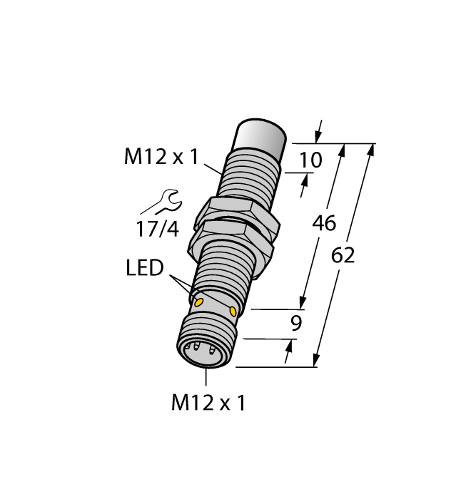 Датчик индуктивный с покрытием Weldguard TURCK NI8-MT12E Датчики оптические