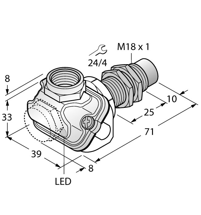 Turck NI10-EM18WDTC Датчики оптические