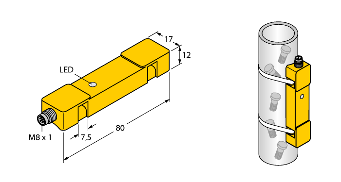 Turck NI20U-TS12 Датчики положения (расстояния)