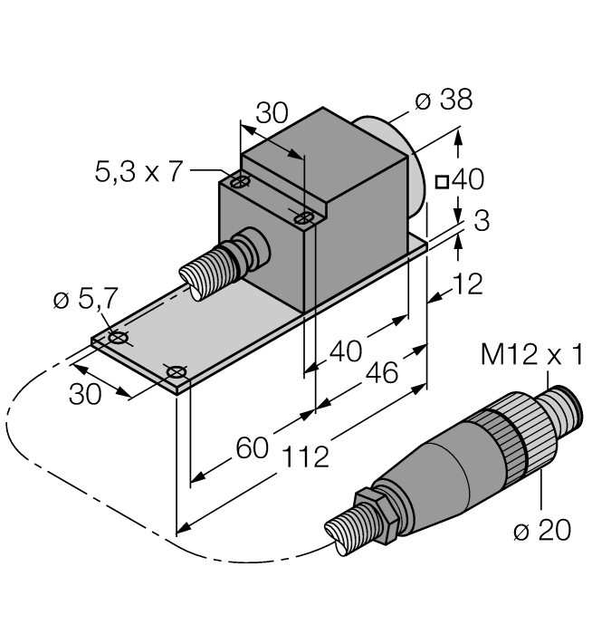 Turck NI25-CQP40 Датчики оптические