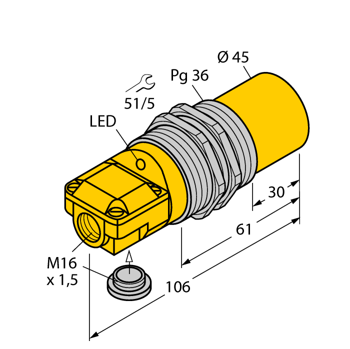 Датчик индуктивный TURCK NI40-G47SR Датчики положения (расстояния)