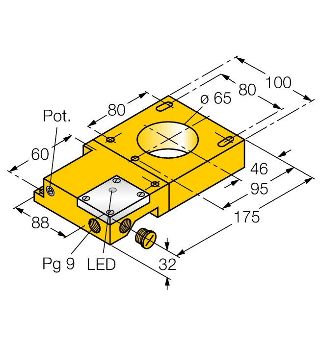 Датчик индуктивный-кольцевой датчик TURCK NI65R-S32SR Датчики магнитного поля (Холла)