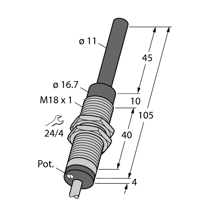 Turck WI40-M18 Датчики оптические