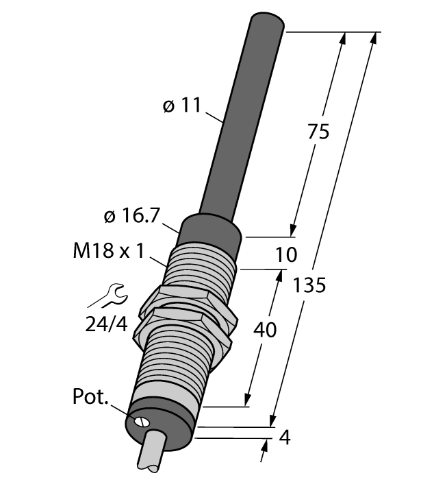 Turck WI70-M18 Датчики оптические