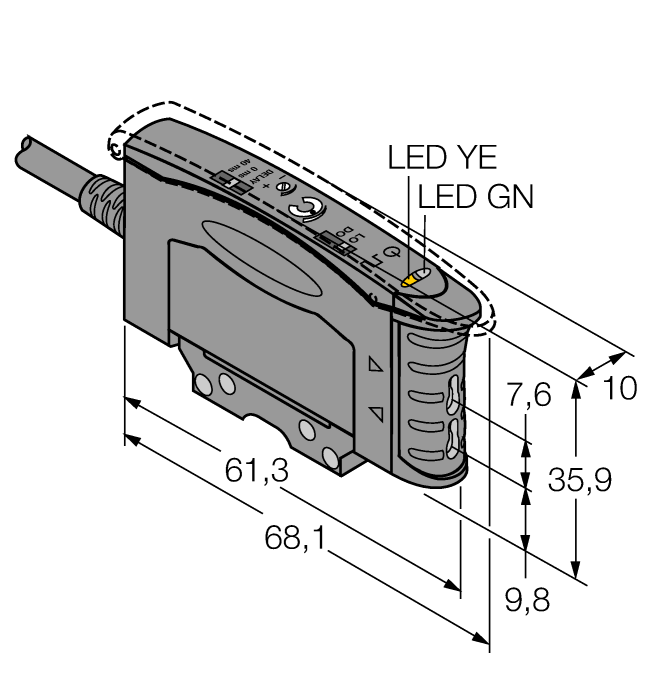 Turck Banner D10AFP Датчики оптические