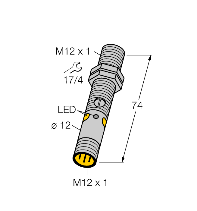 Turck Banner M12NDQ8 Датчики магнитного поля (Холла)