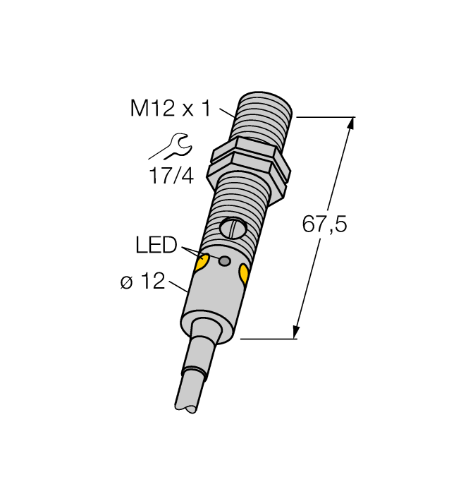 Turck Banner M12NFF Датчики магнитного поля (Холла)