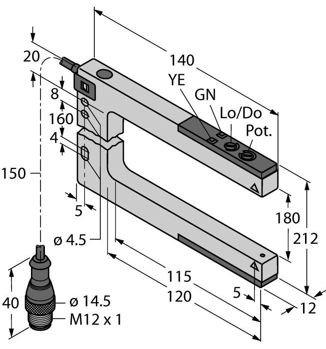 Turck Banner SLM180N6 Датчики оптические