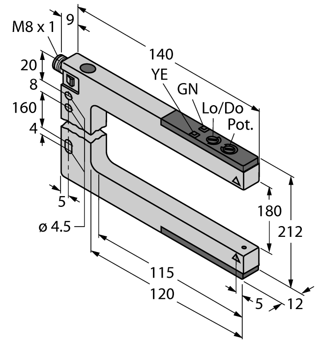 Turck Banner SLM180P6 Датчики оптические