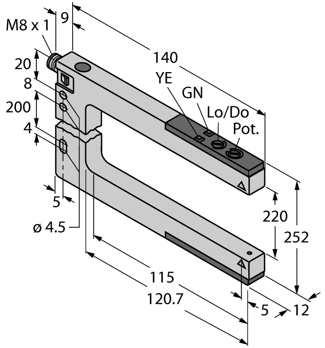 Turck Banner SLM220P6 Датчики оптические