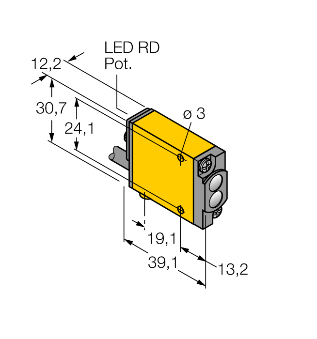 Датчик фотоэлектрический-диффузионный датчик TURCK Banner SM312W Датчики магнитного поля (Холла)