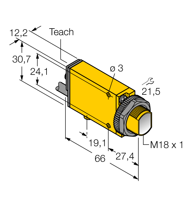 Датчик фотоэлектрический-диффузионный датчик TURCK Banner SME312W Датчики магнитного поля (Холла)