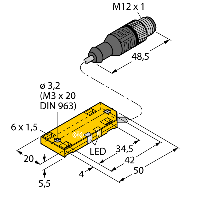 Датчик емкостной TURCK BC5-QF5.5 Датчики положения (расстояния)