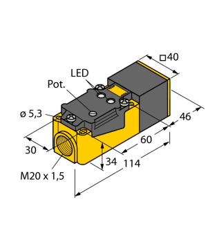 Датчик емкостной TURCK BC20-CP40 Датчики оптические