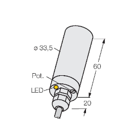 Датчик емкостной TURCK NC20-KT34 Датчики положения (расстояния)