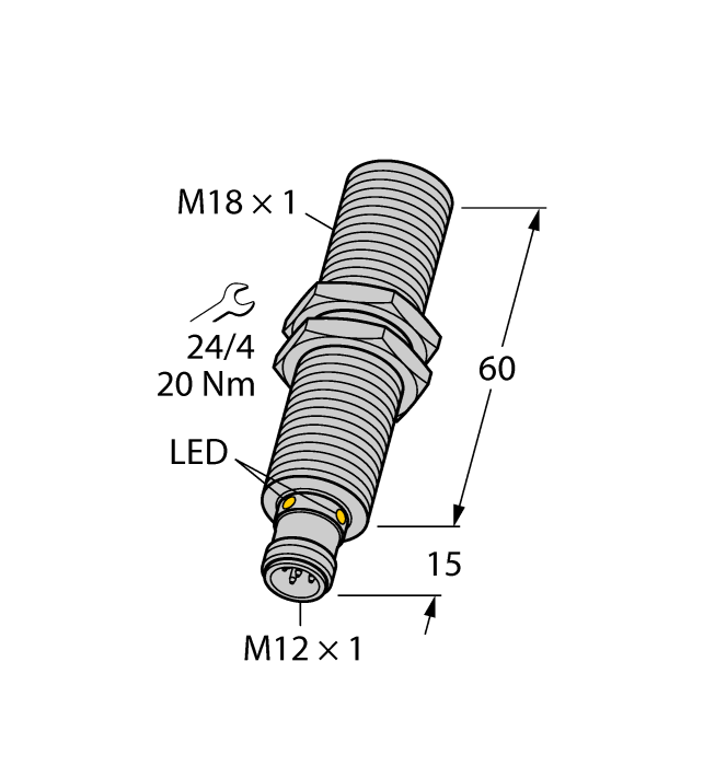 Датчик ультразвуковой-диффузионный датчик TURCK RU40U-M18E Датчики магнитного поля (Холла)