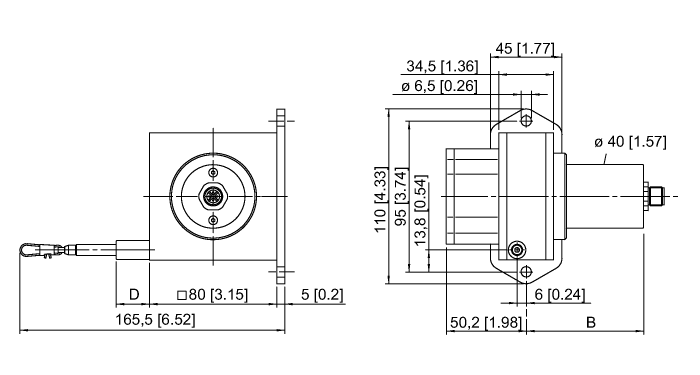 Turck DW1000-55 Датчики положения (расстояния)