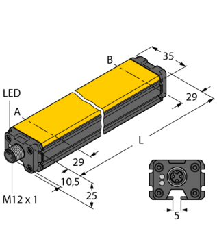 Turck LI100P1-Q25LM2 Датчики положения (расстояния)