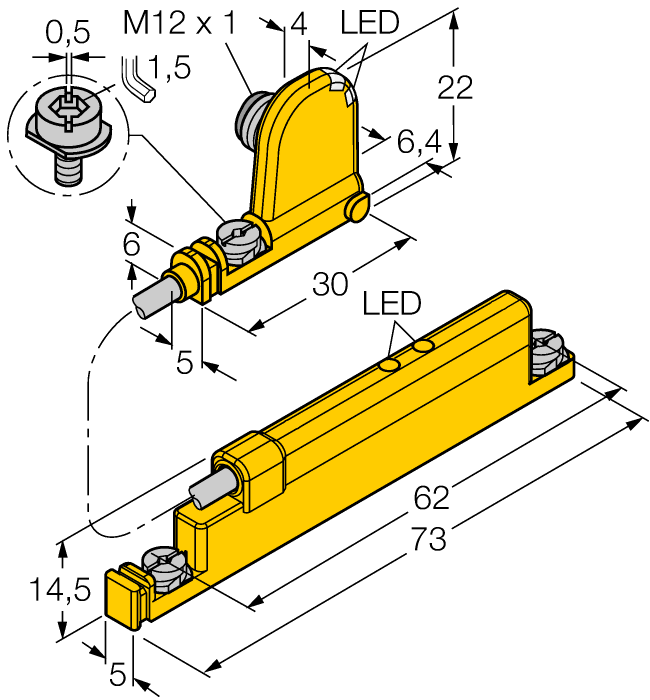 Turck WIM45-UNTL Датчики положения (расстояния)